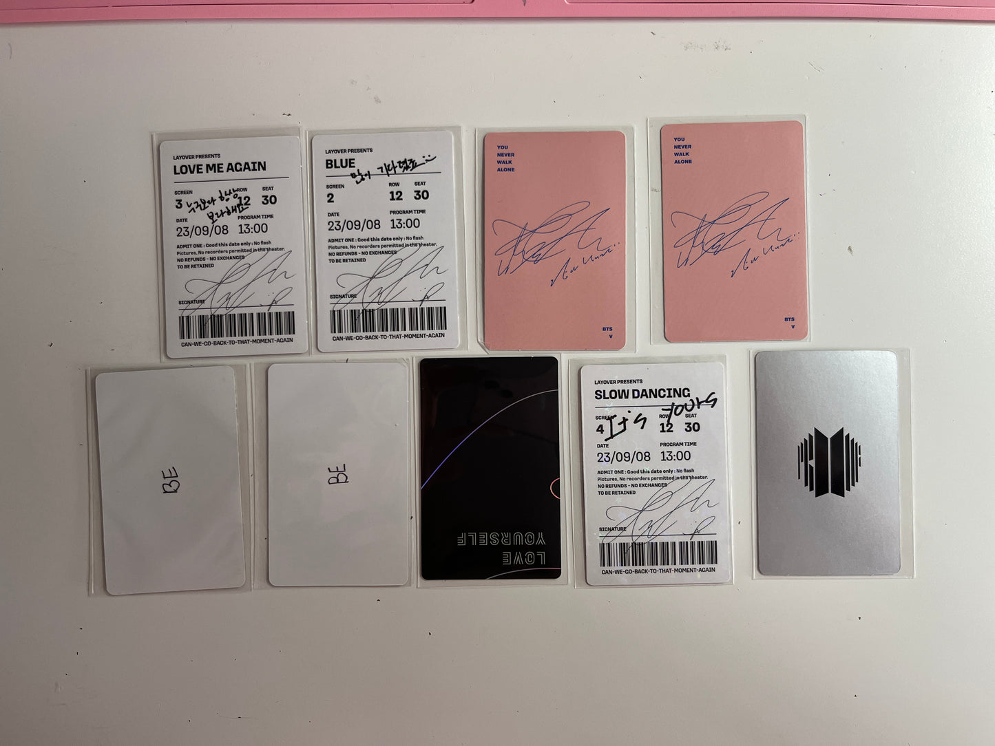 BTS official photocards