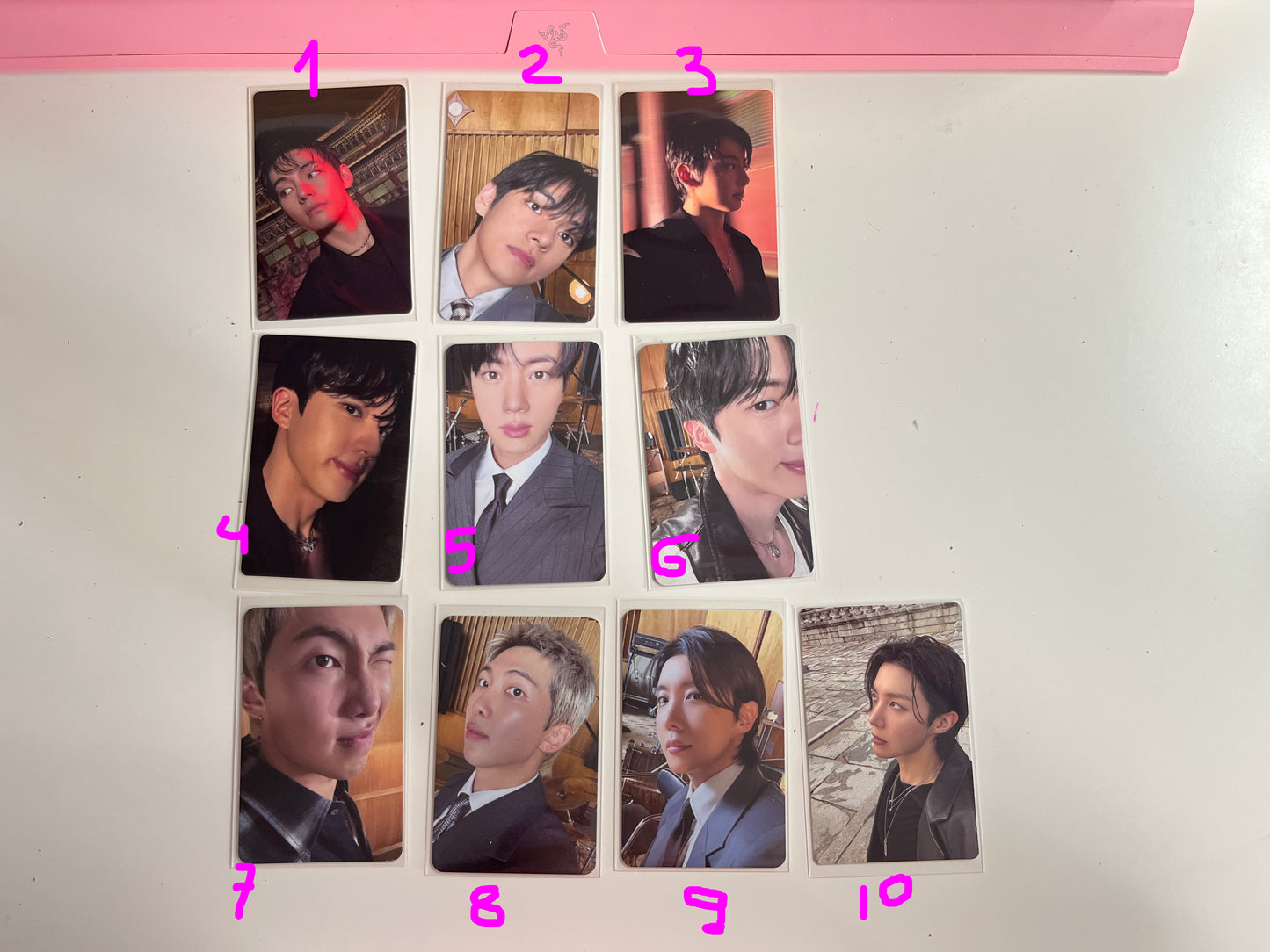 BTS official photocards tour arirang