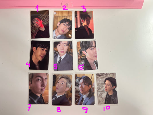 BTS official photocards tour arirang