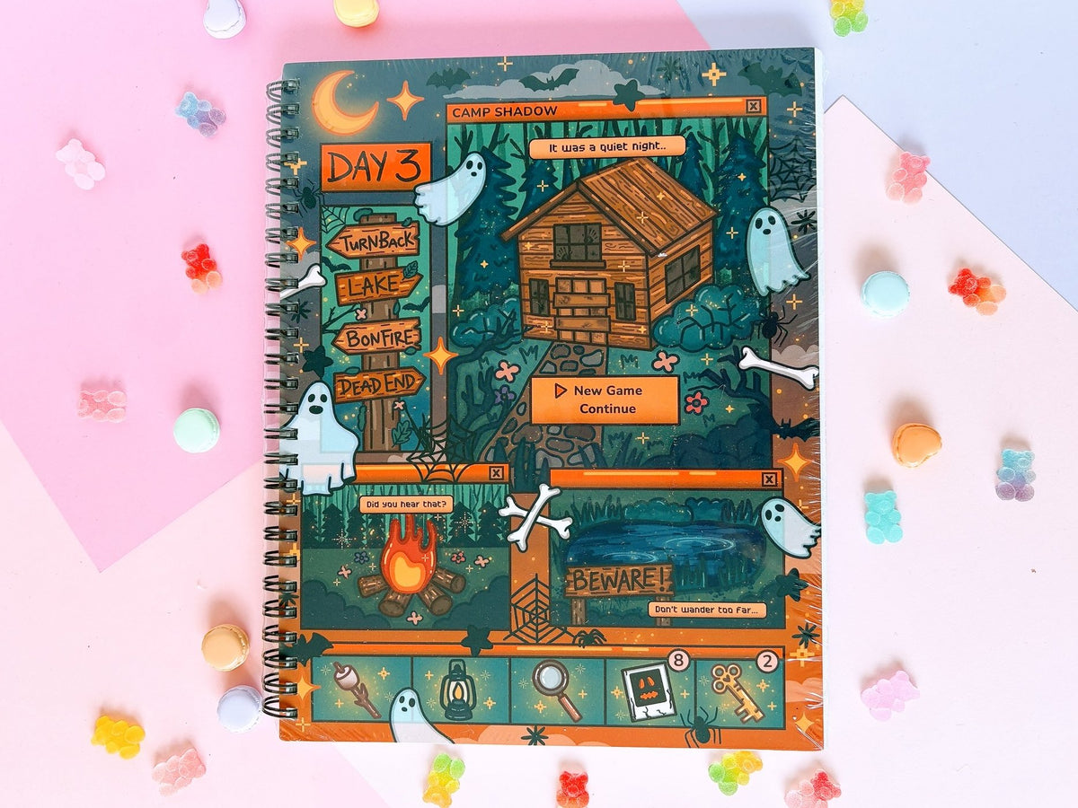 Camp Shadow Halloween Spooky by Unicorn Eclipse stationery sticky notes memopads bookmarks stickers washi notebook