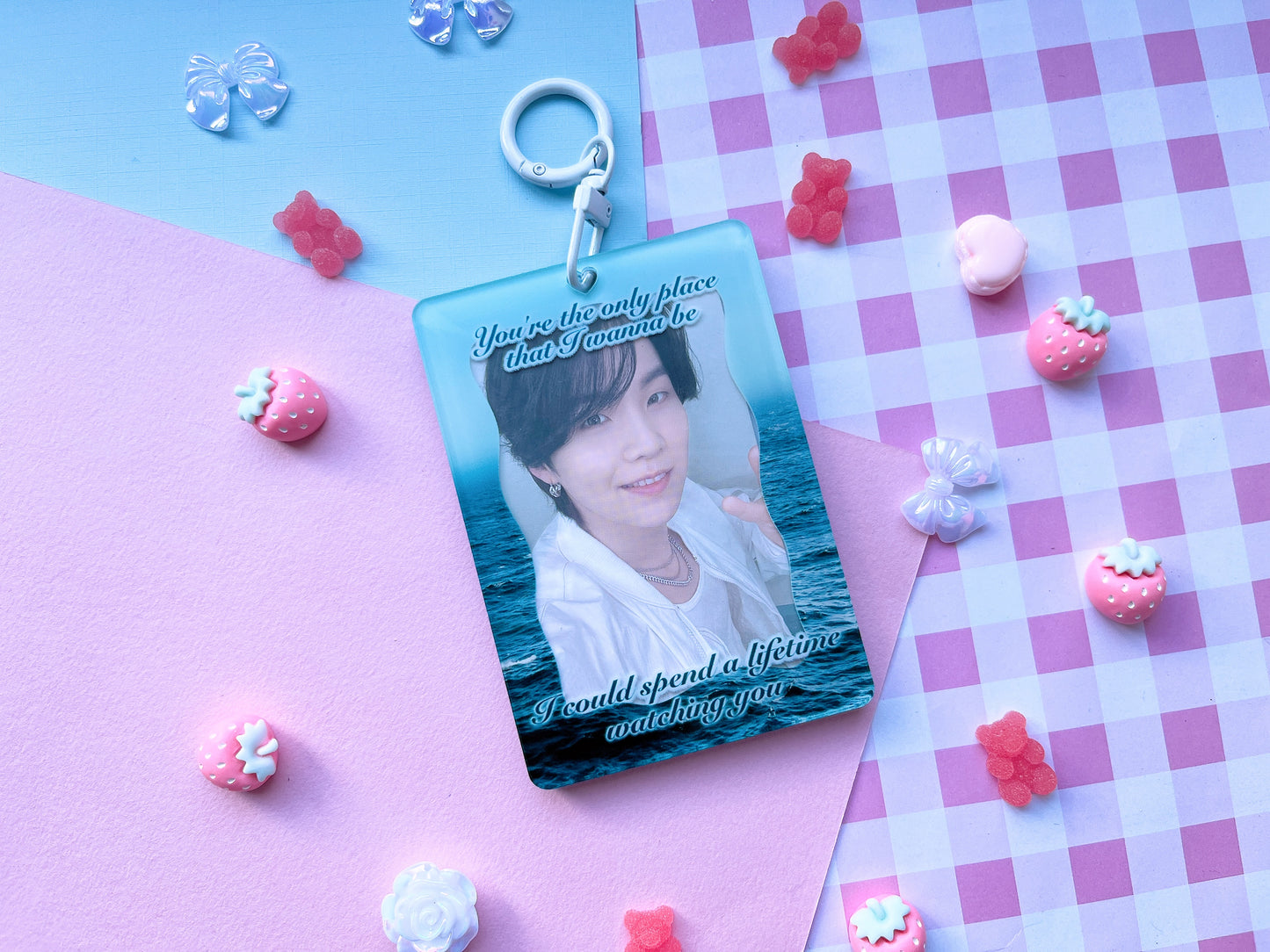 BTS swim world tour arirang pc holder army photocard keychains charms