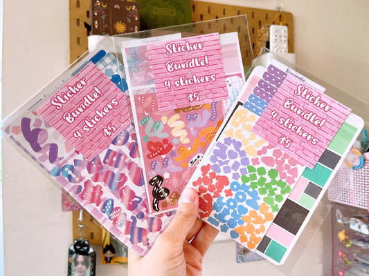 Mystery bags sticker sheets