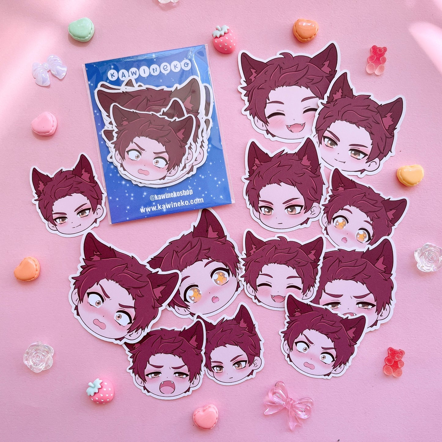 Valko sticker flakes Love and Deep Space lads avatar stickers