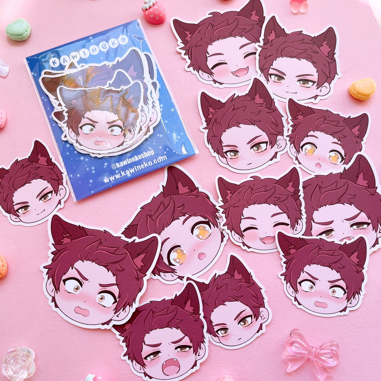 Valko sticker flakes Love and Deep Space lads avatar stickers
