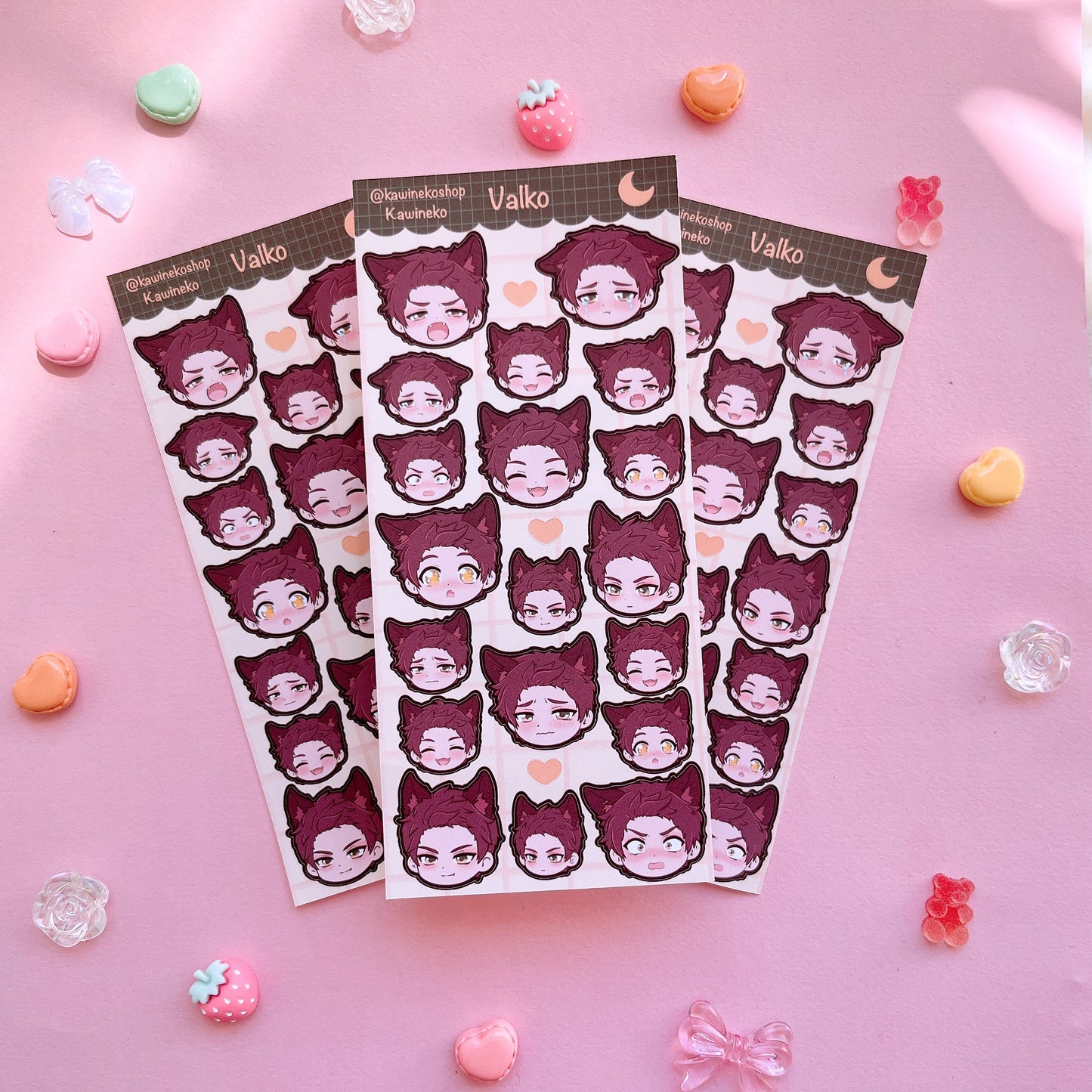 Valko Love and Deep Space lads avatar sticker sheet