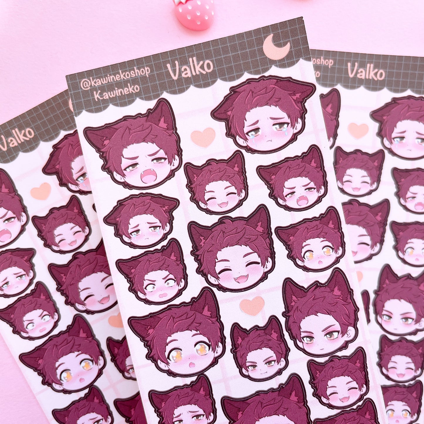 Valko Love and Deep Space lads avatar sticker sheet
