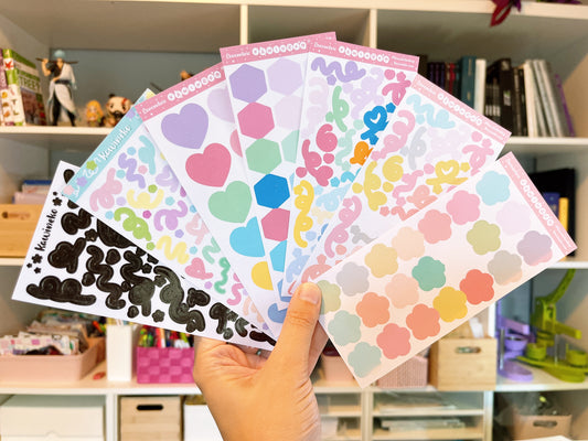 Pick your oops sticker sheet!, happy accidents!