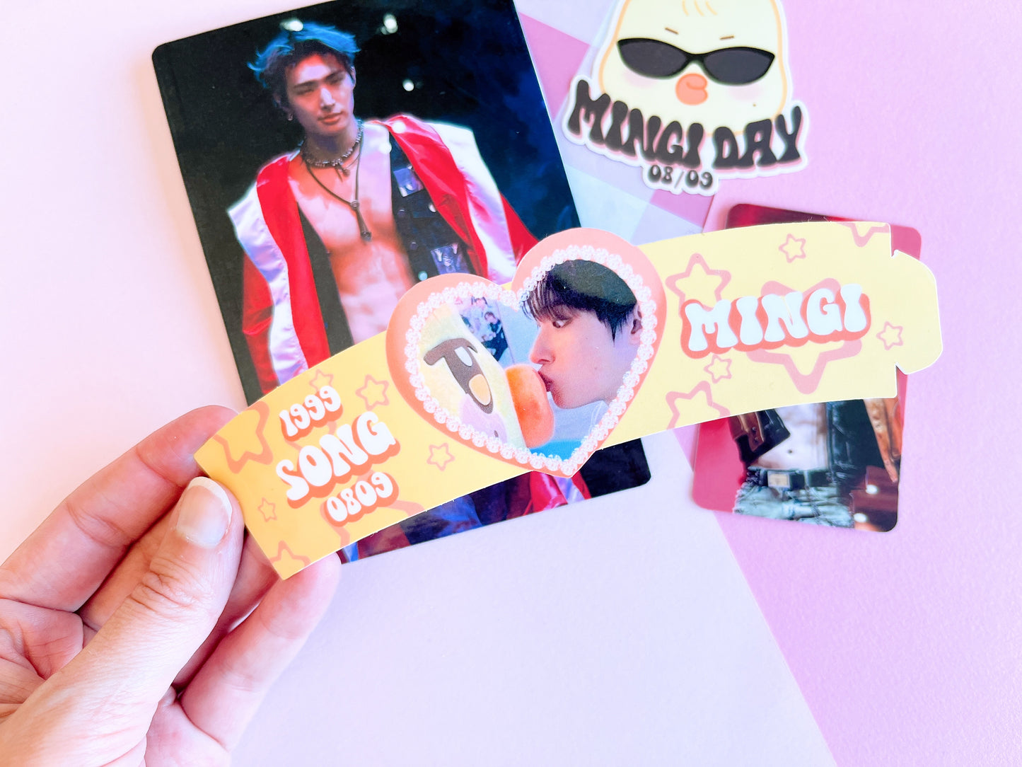 Mingi Day birthday Cup sleeve Ateez merch tier pack