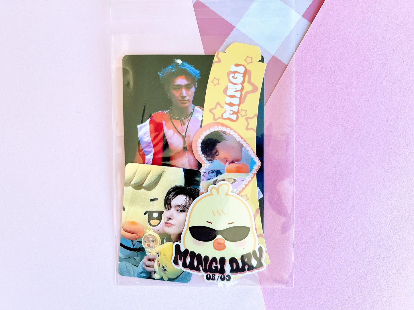 Mingi Day birthday Cup sleeve Ateez merch tier pack