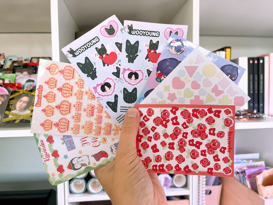 Pick your oops sticker sheet!, happy accidents