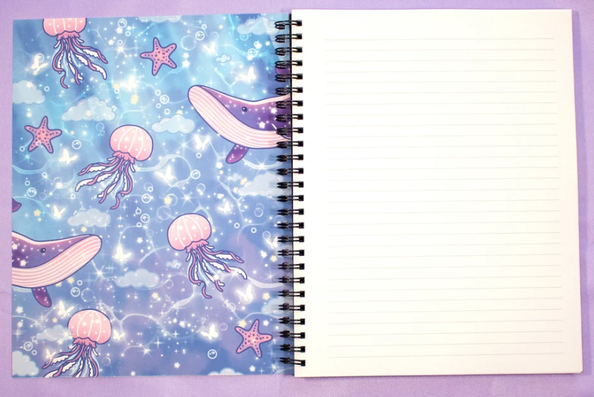 Reading Room stationery by Unicorn Eclipse notebook journal sticky notes memopad washi tape