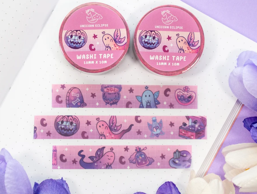 Camp Shadow Halloween Spooky by Unicorn Eclipse stationery sticky notes memopads bookmarks stickers washi notebook