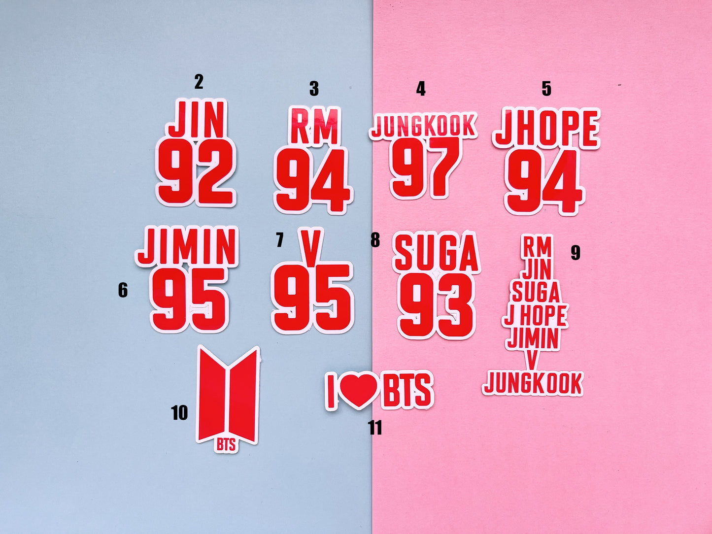 BTS tour waterproof arirang stickers Die cut bangtan