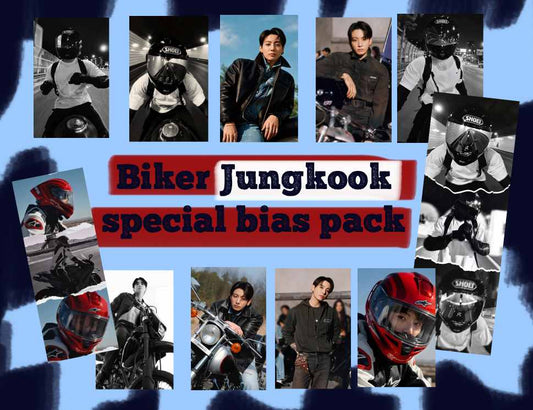 Biker Jungkook BTS bangtan Bias pack (read description!) photocards kpop