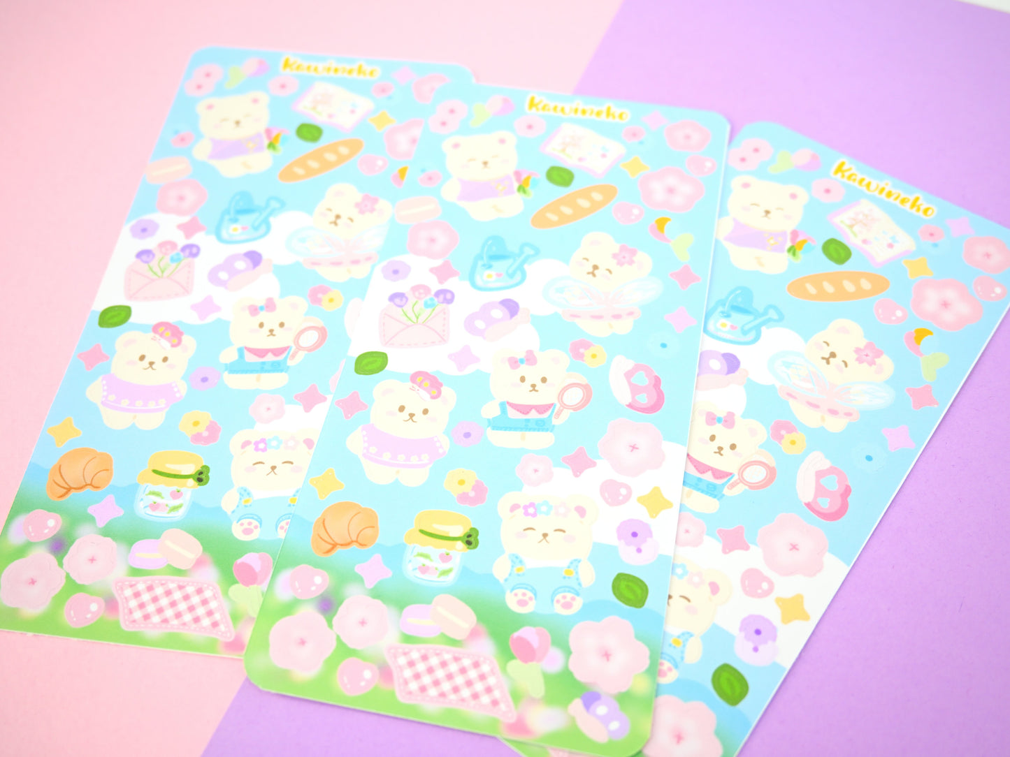 Springtime lets go picnic sticker sheets