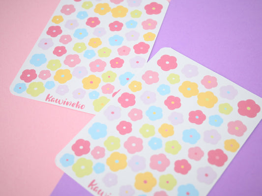Spring flowers sticker sheets