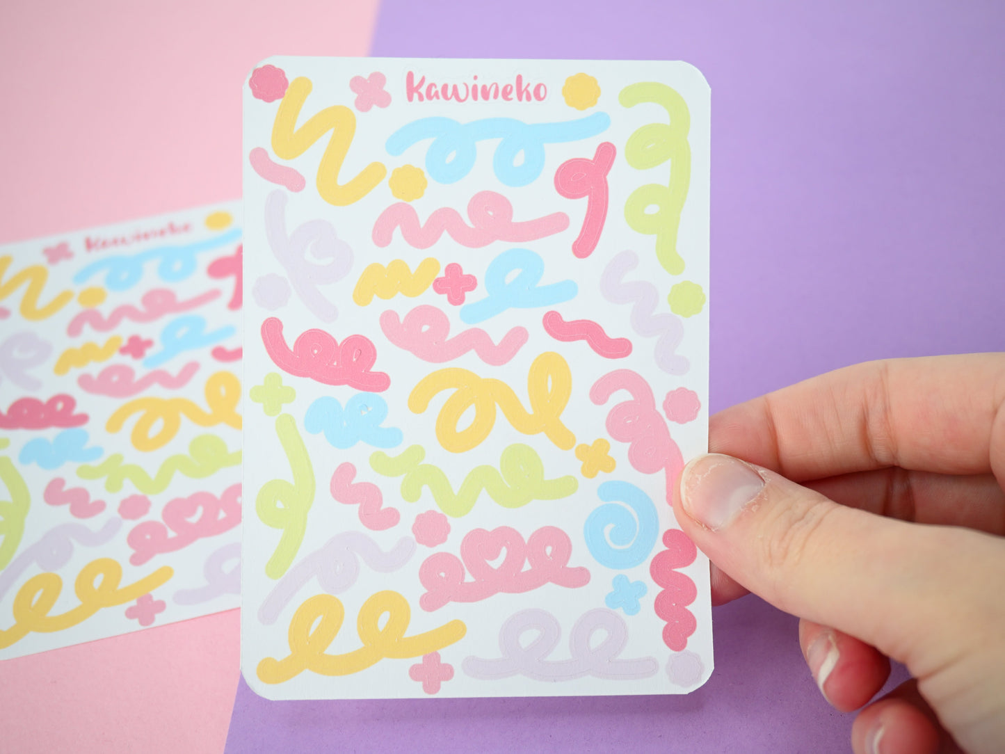 Spring ribbons sticker sheets