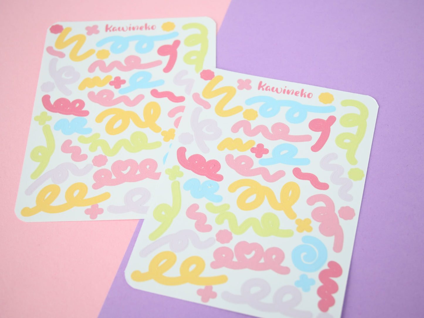 Spring ribbons sticker sheets