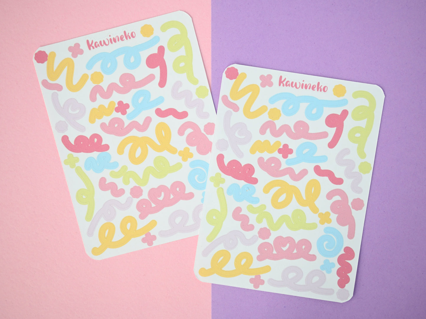 Spring ribbons sticker sheets