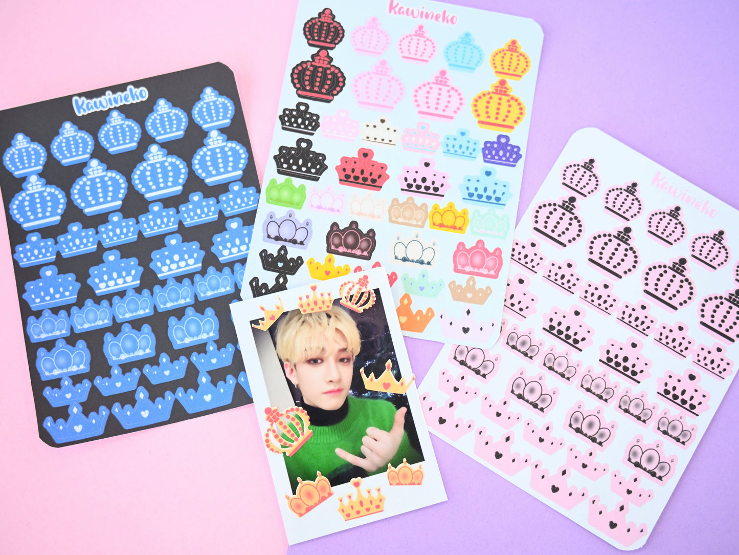 Crowns more colors sticker sheets