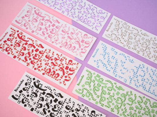Plaid Ribbons sticker sheets