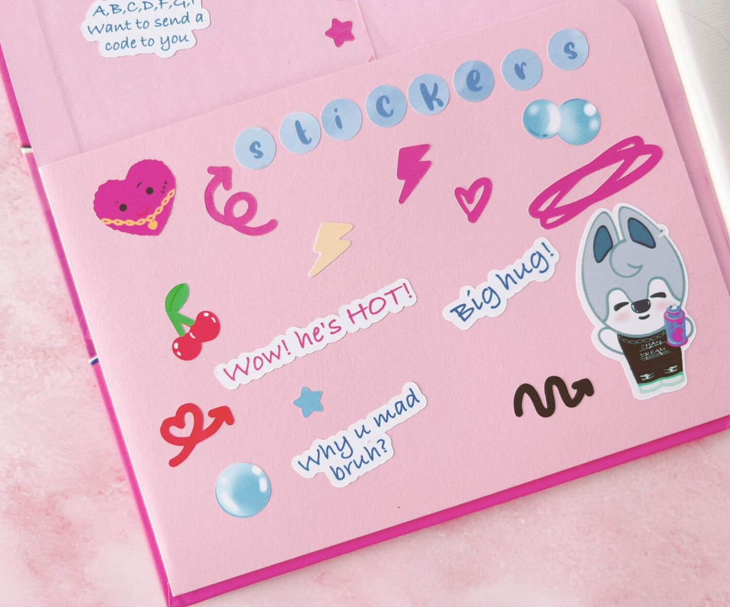 Wolf Chan, BbokAri, SKZOO stray kids sticker sheets