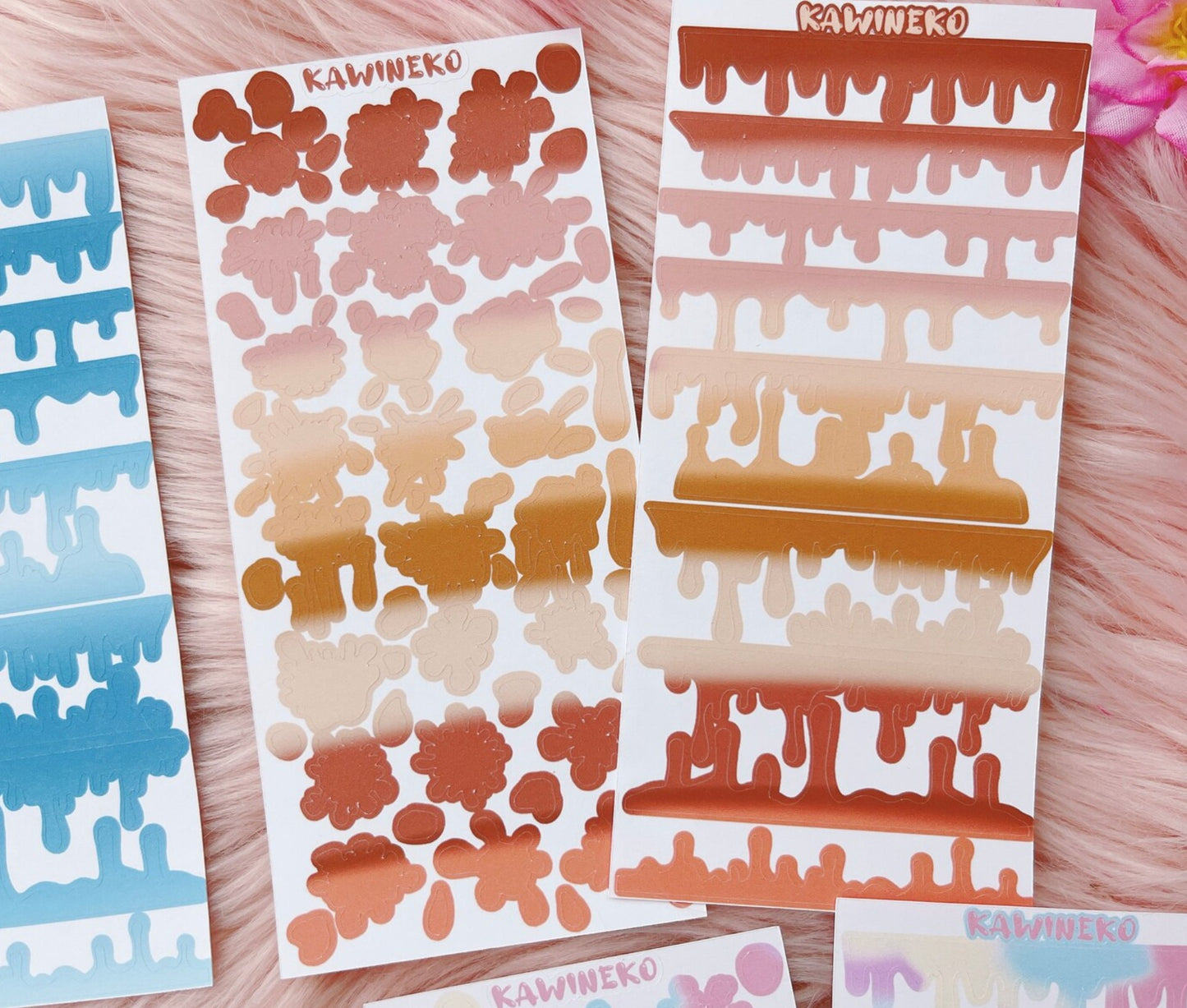 Paint splash and painting drops sticker sheets bundles 3