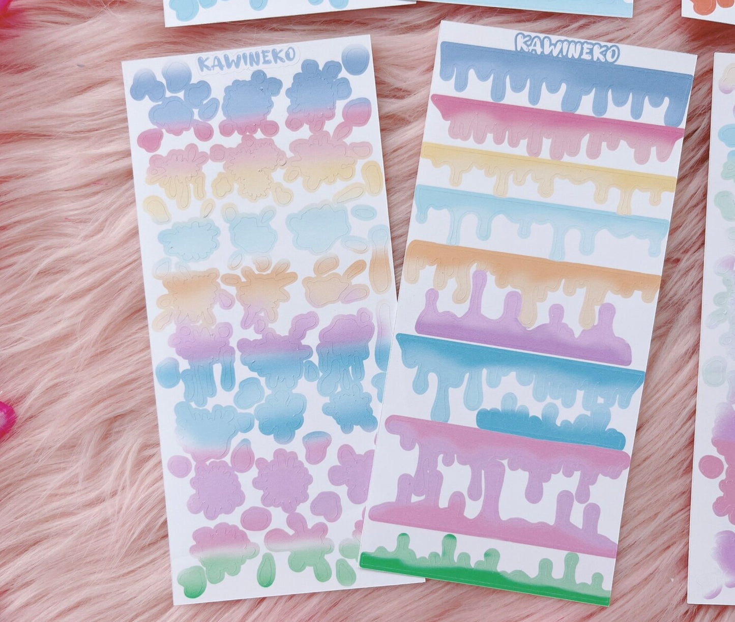 Paint splash and painting drops sticker sheets bundles 3