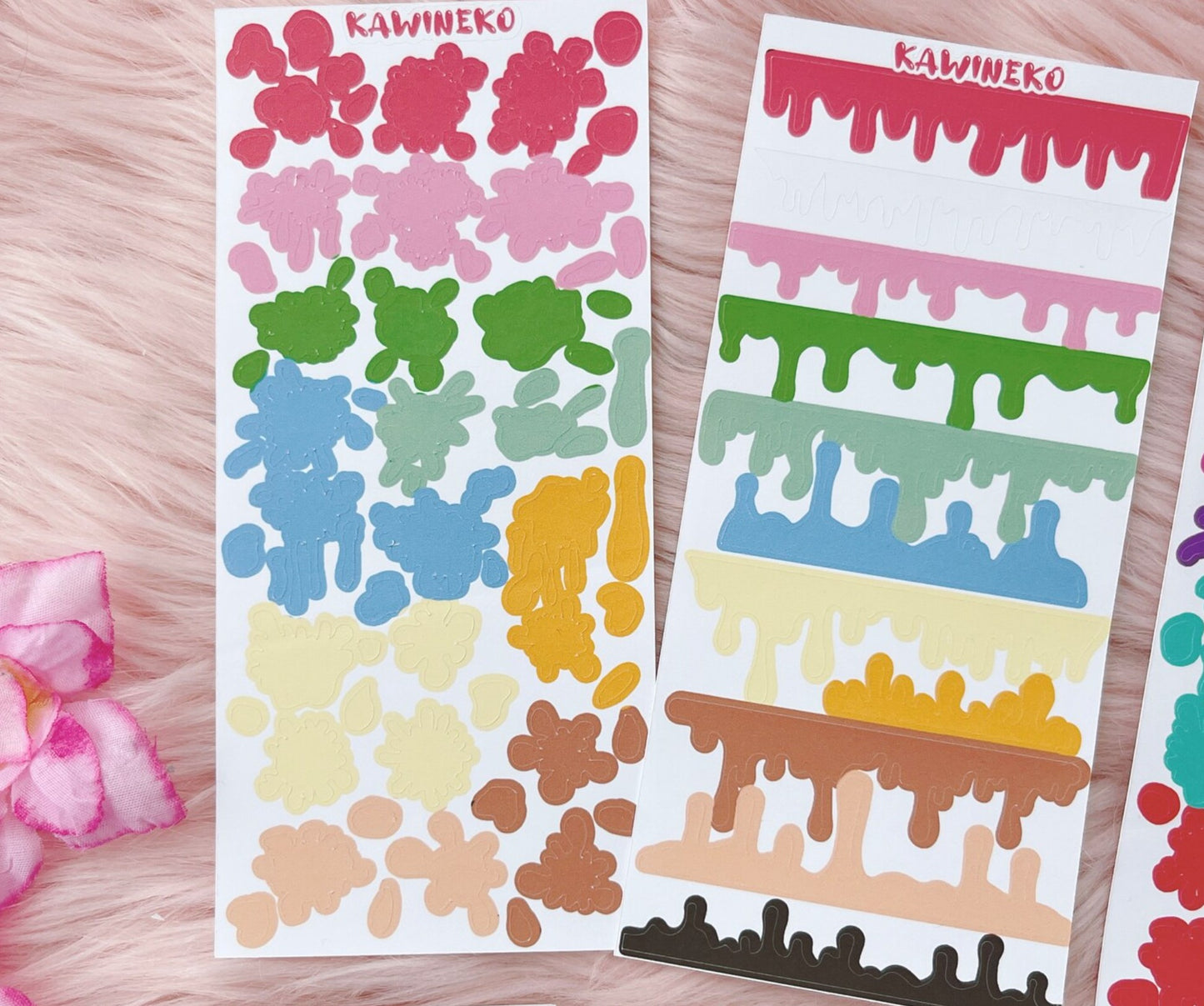 Paint splash and painting drops sticker sheets bundles 4