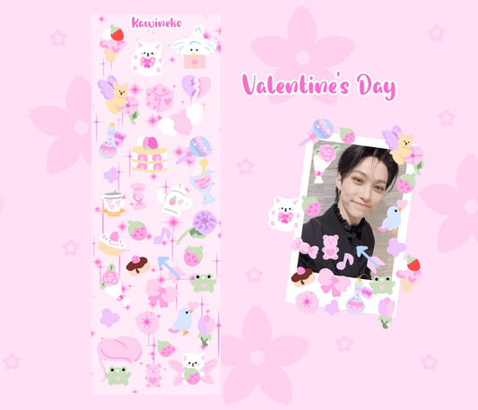 Valentine's Day mini cute deco stickers