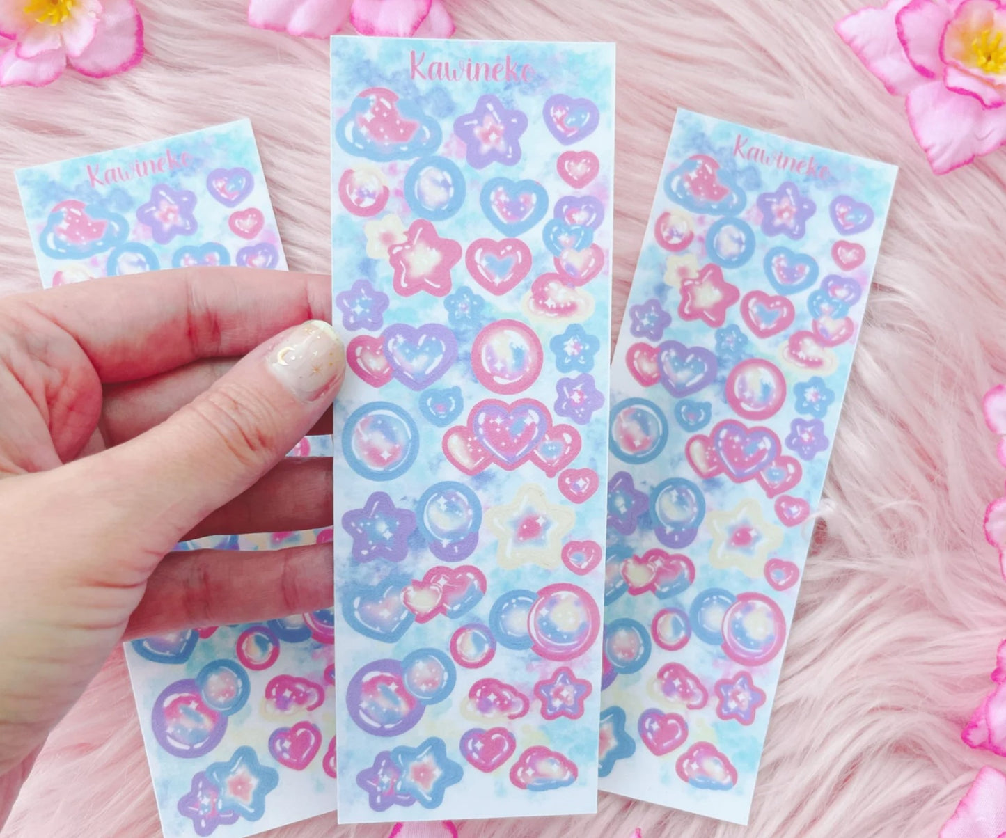 Bubble candy sticker sheets