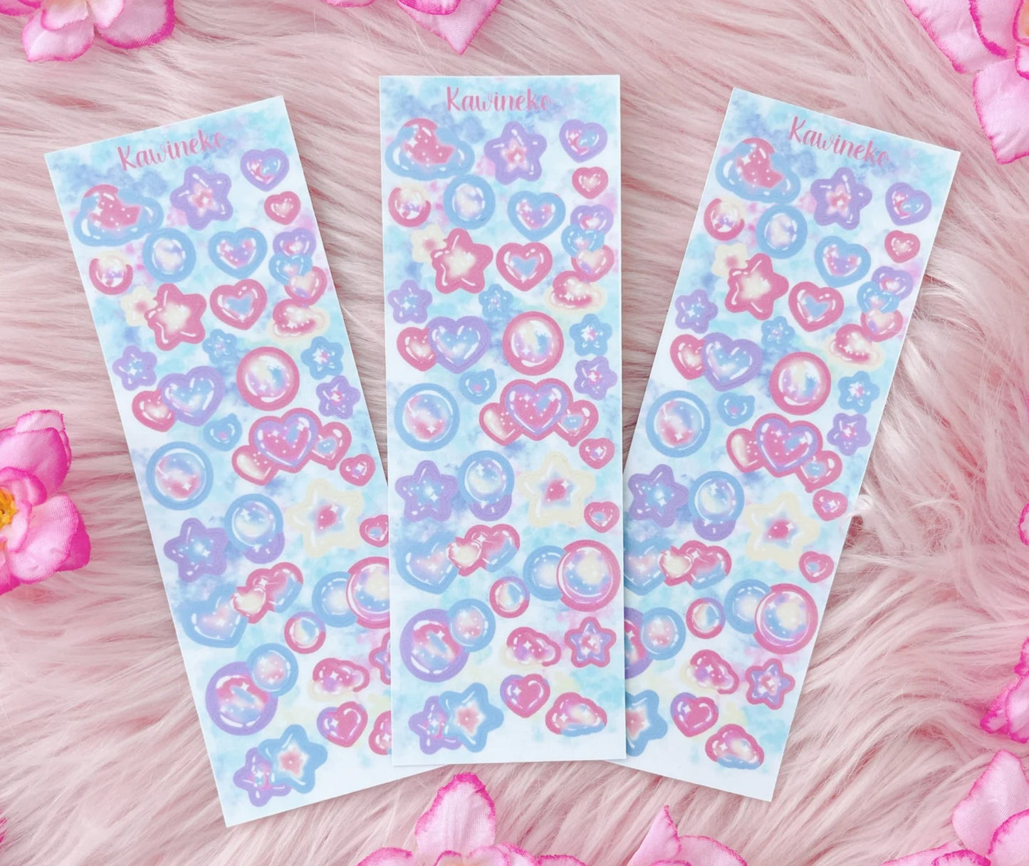 Bubble candy sticker sheets
