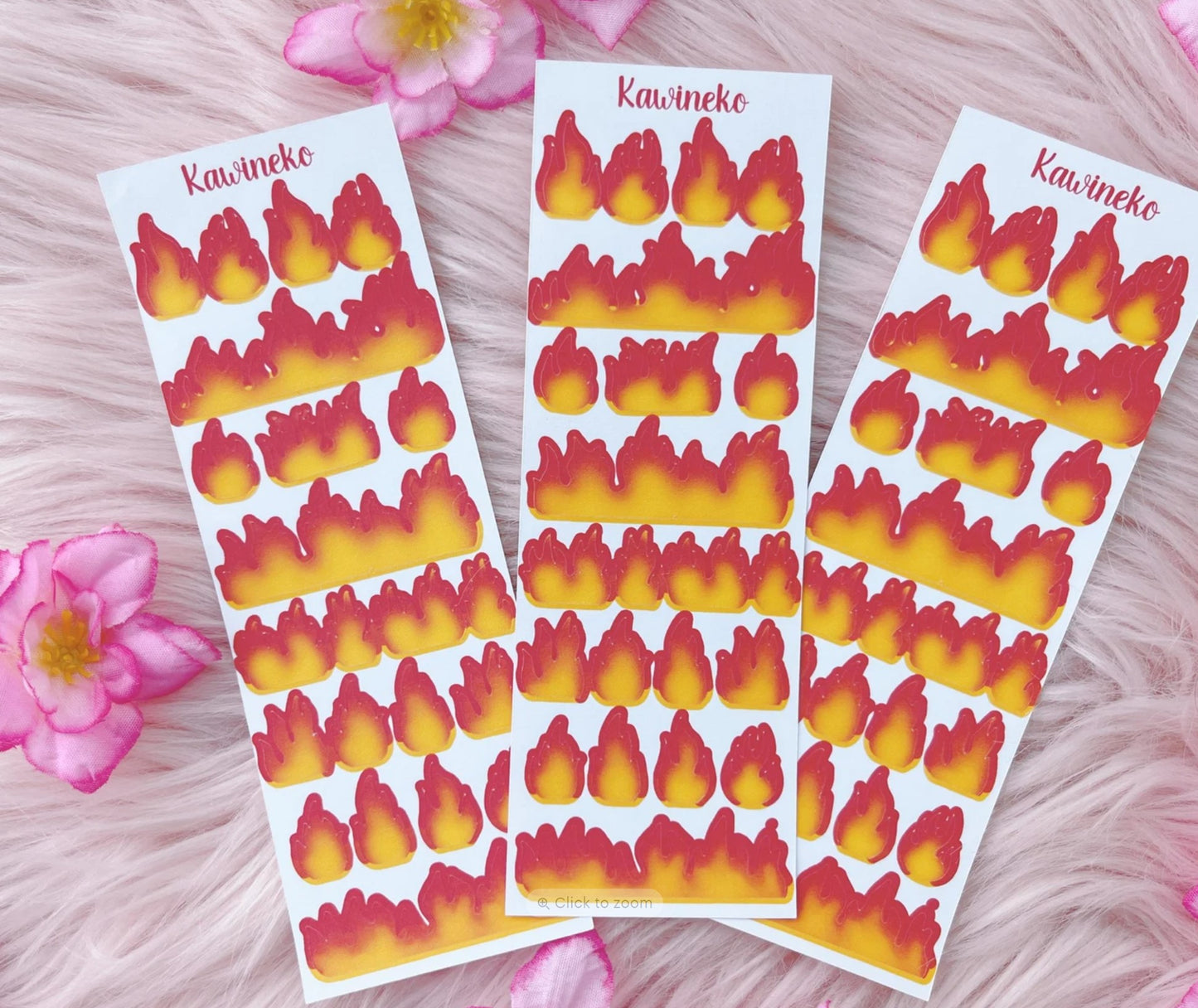 fire sticker sheets