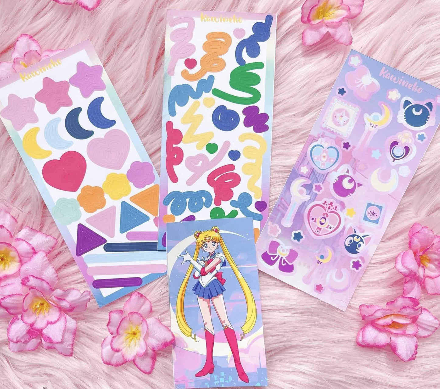 Sailor Moon color palette deco bundle anime manga sticker