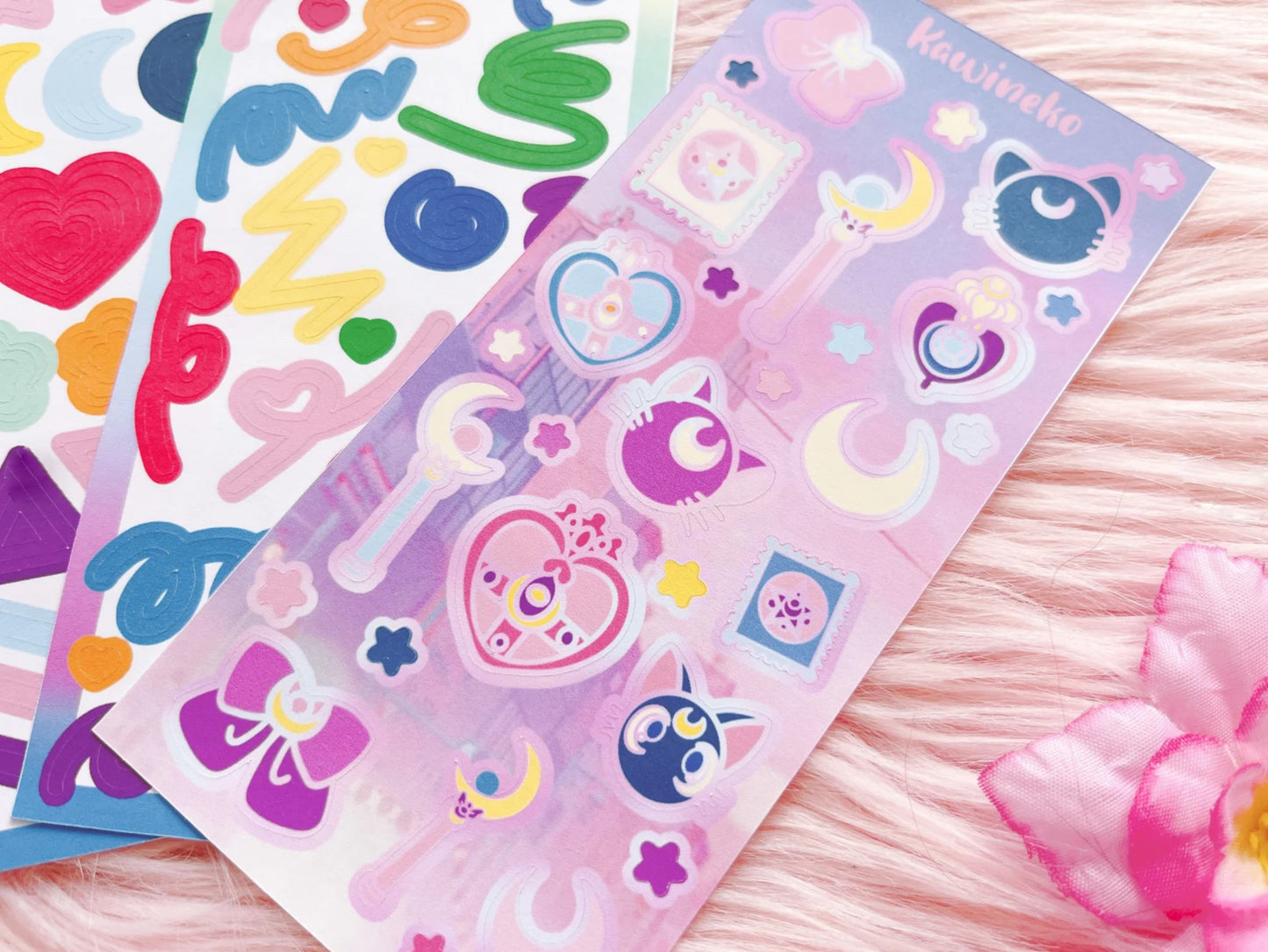 Sailor Moon color palette deco bundle anime manga sticker