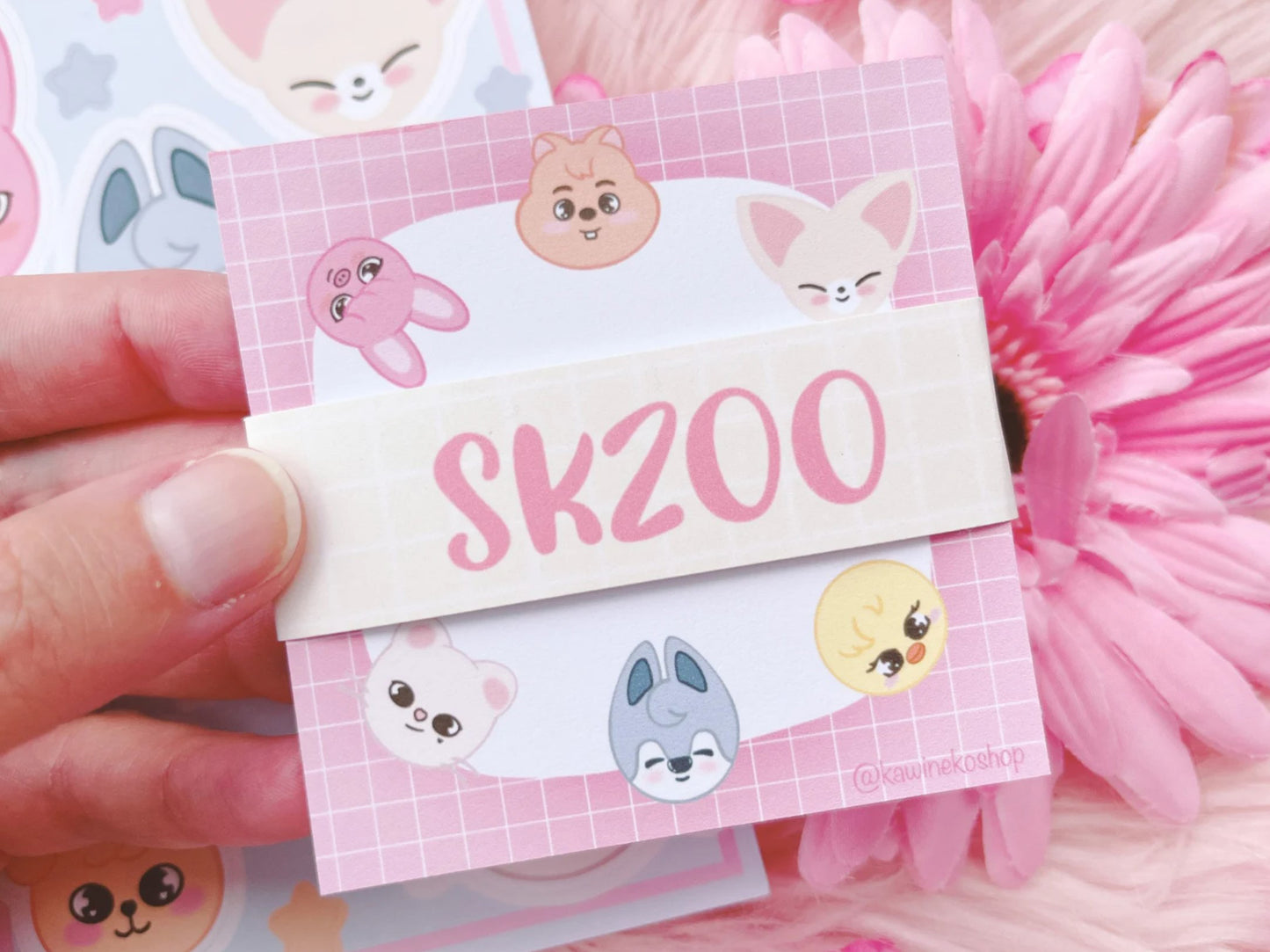 SKZOO stray Kids inspired Memo sheet set