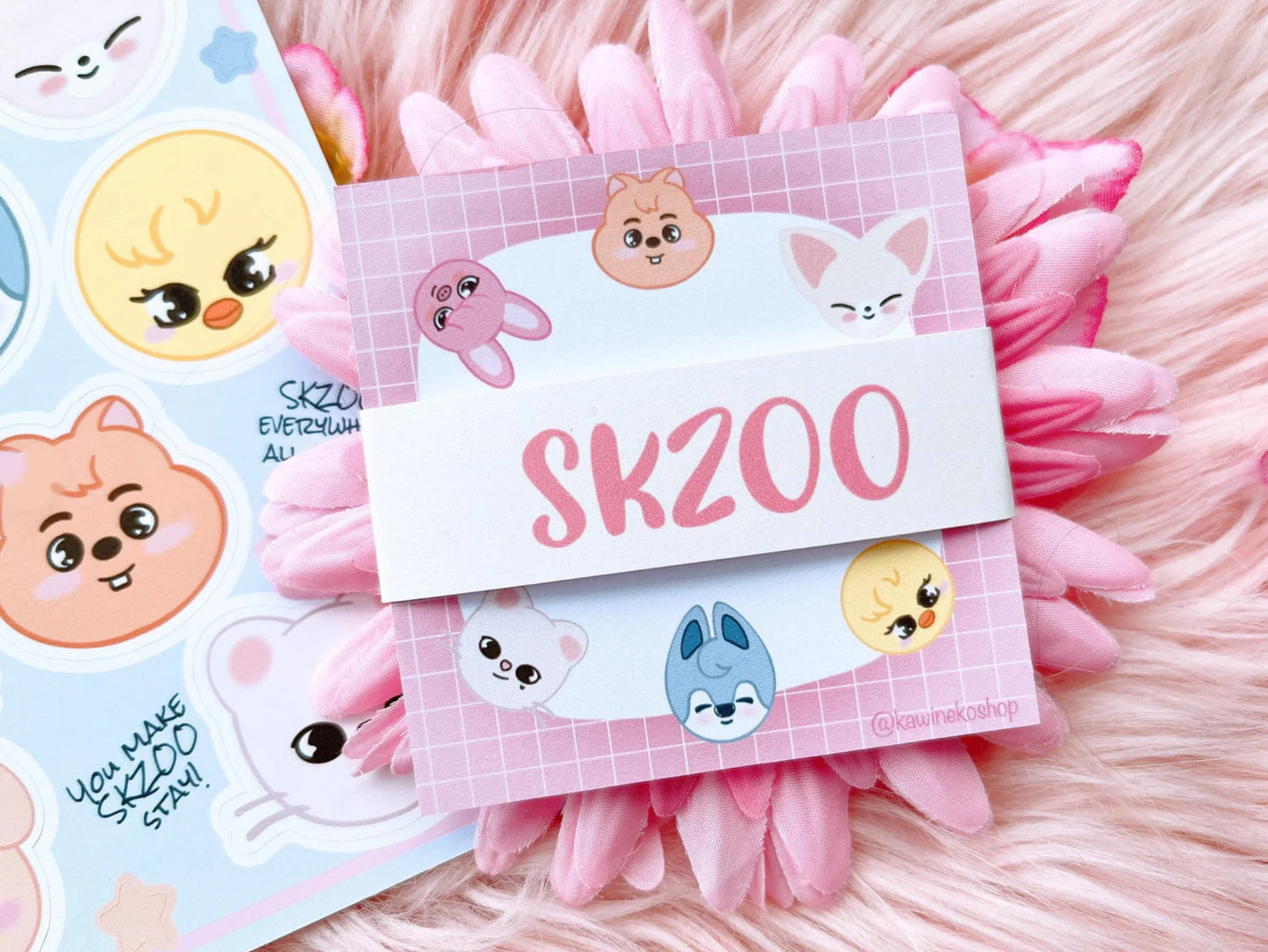 SKZOO stray Kids inspired Memo sheet set