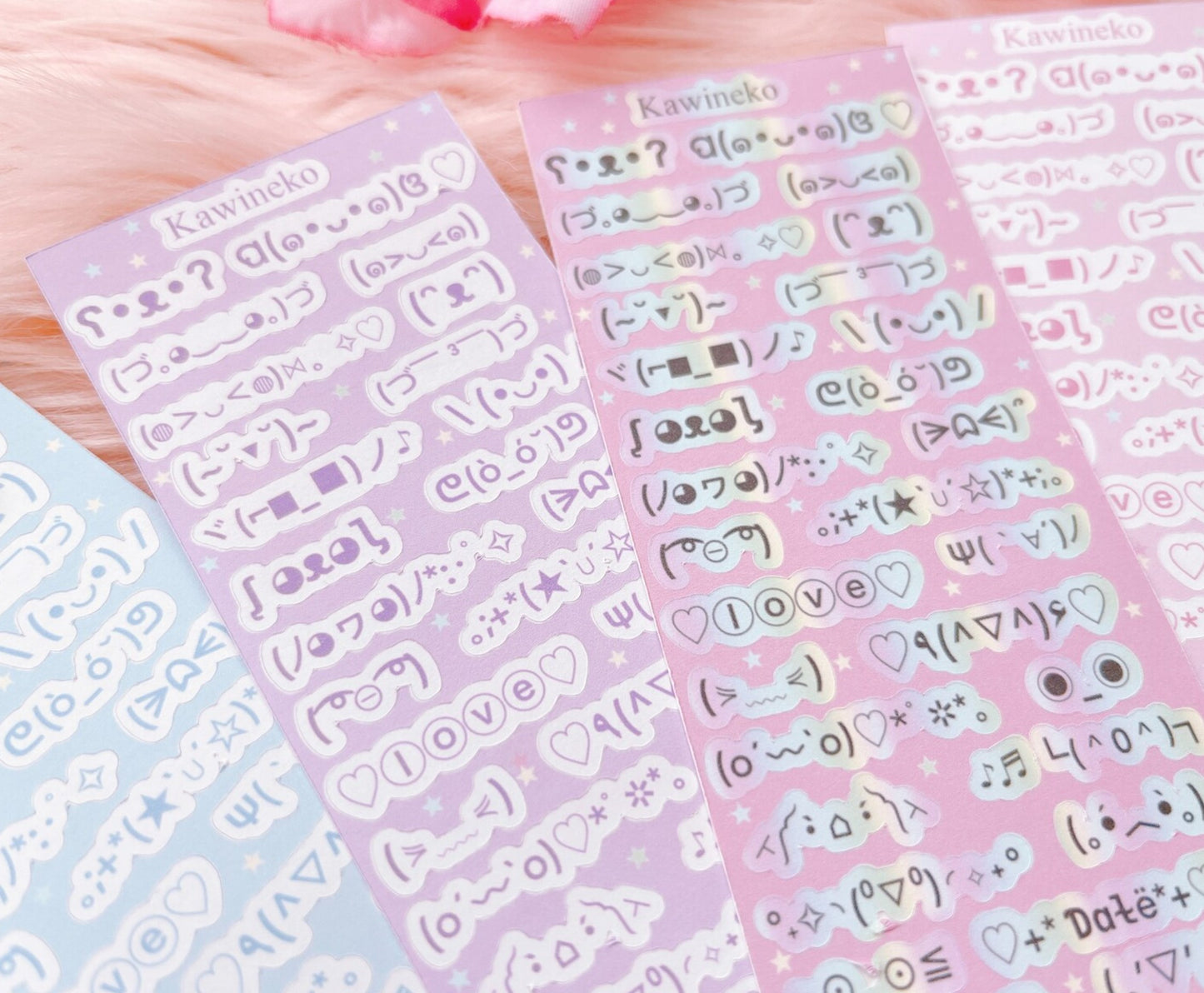 Ascii cute little faces sticker sheets