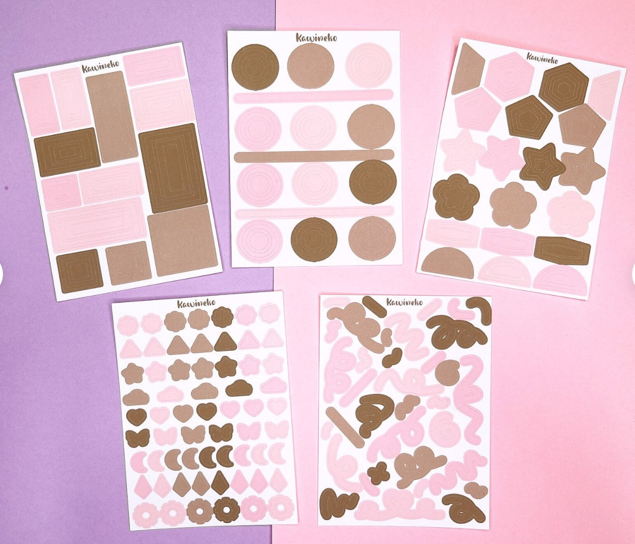 Clefairy color palette deco sticker sheets