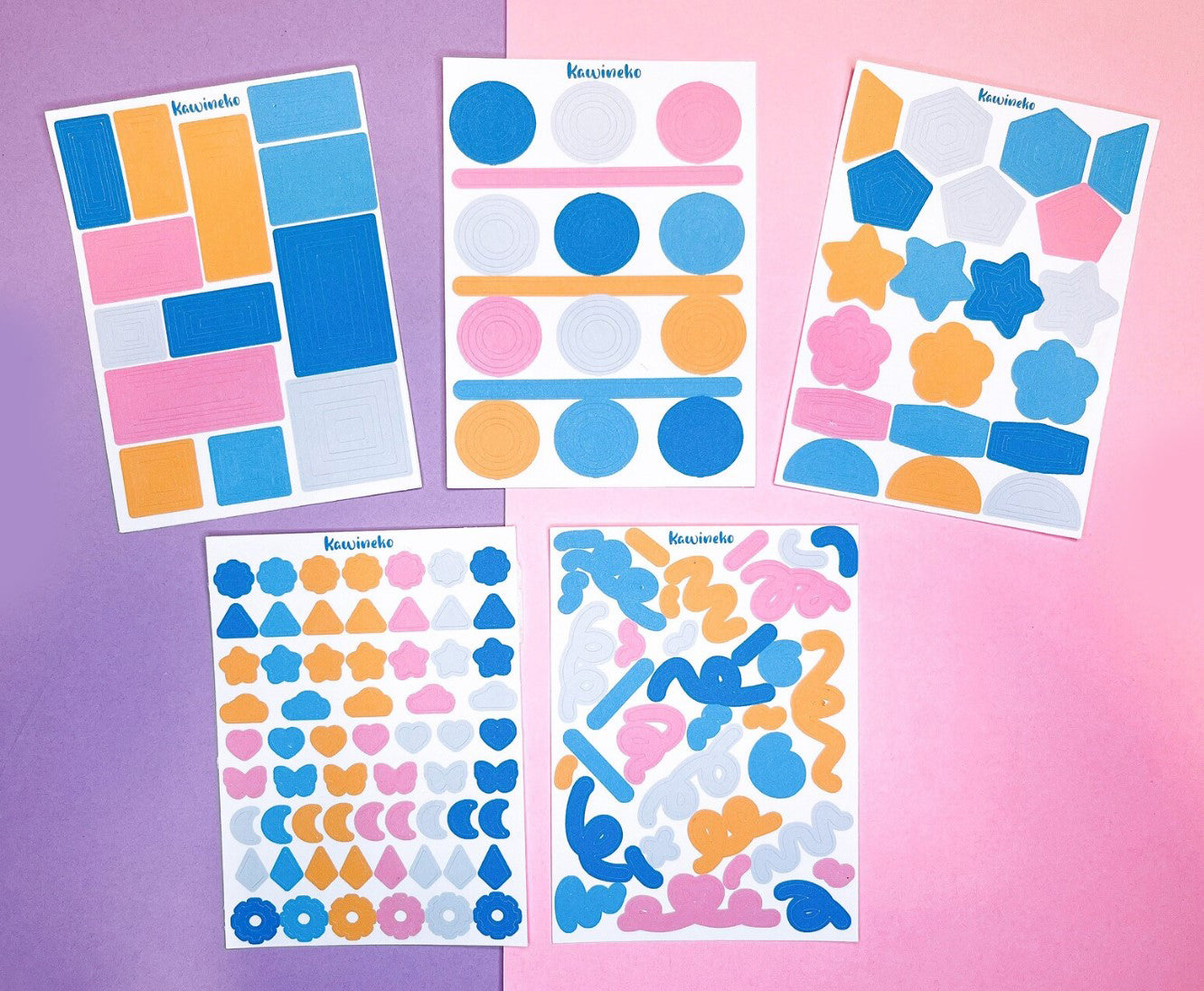 Mudkip color palette deco sticker sheets