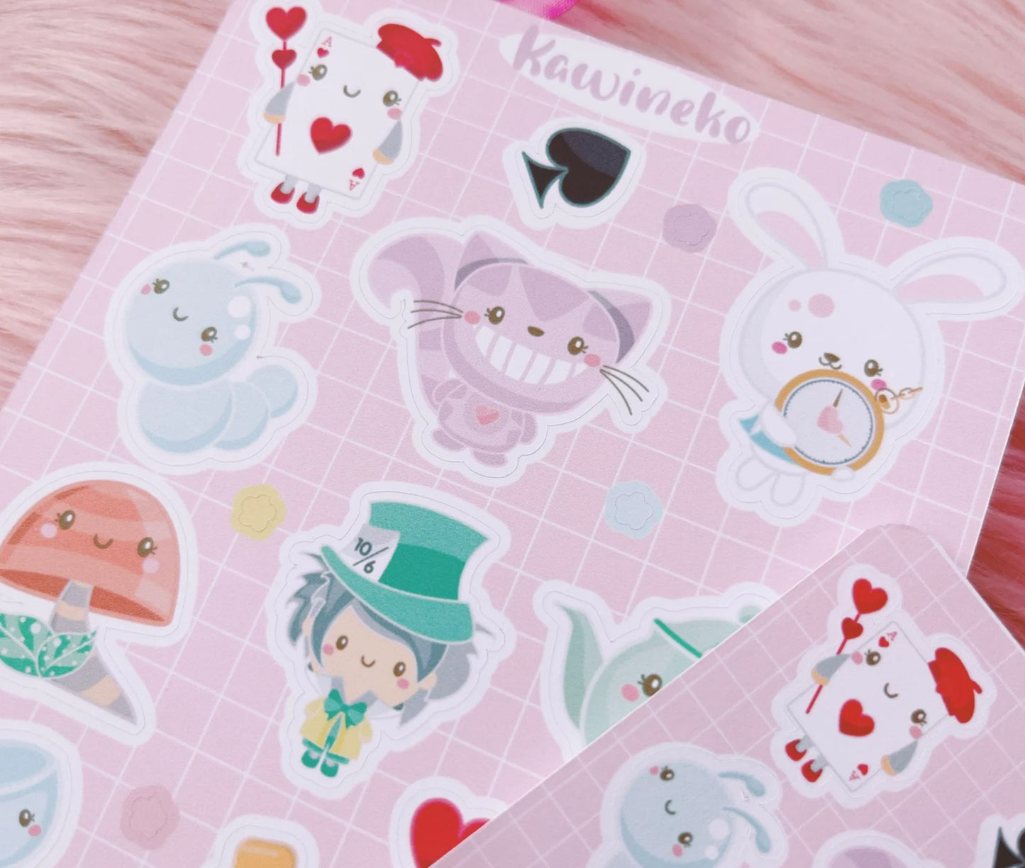 Alice in Wonderland sticker sheets