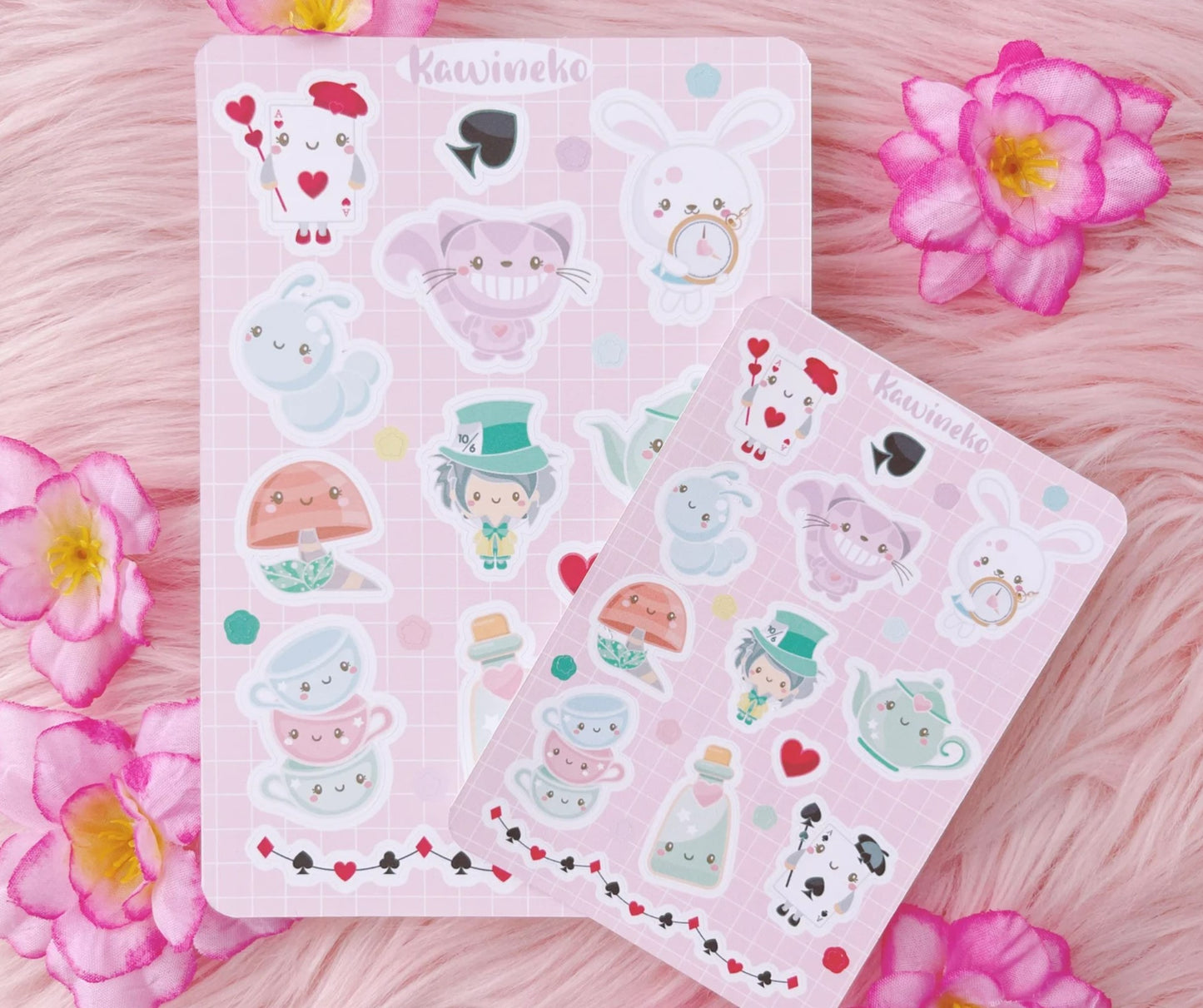 Alice in Wonderland sticker sheets