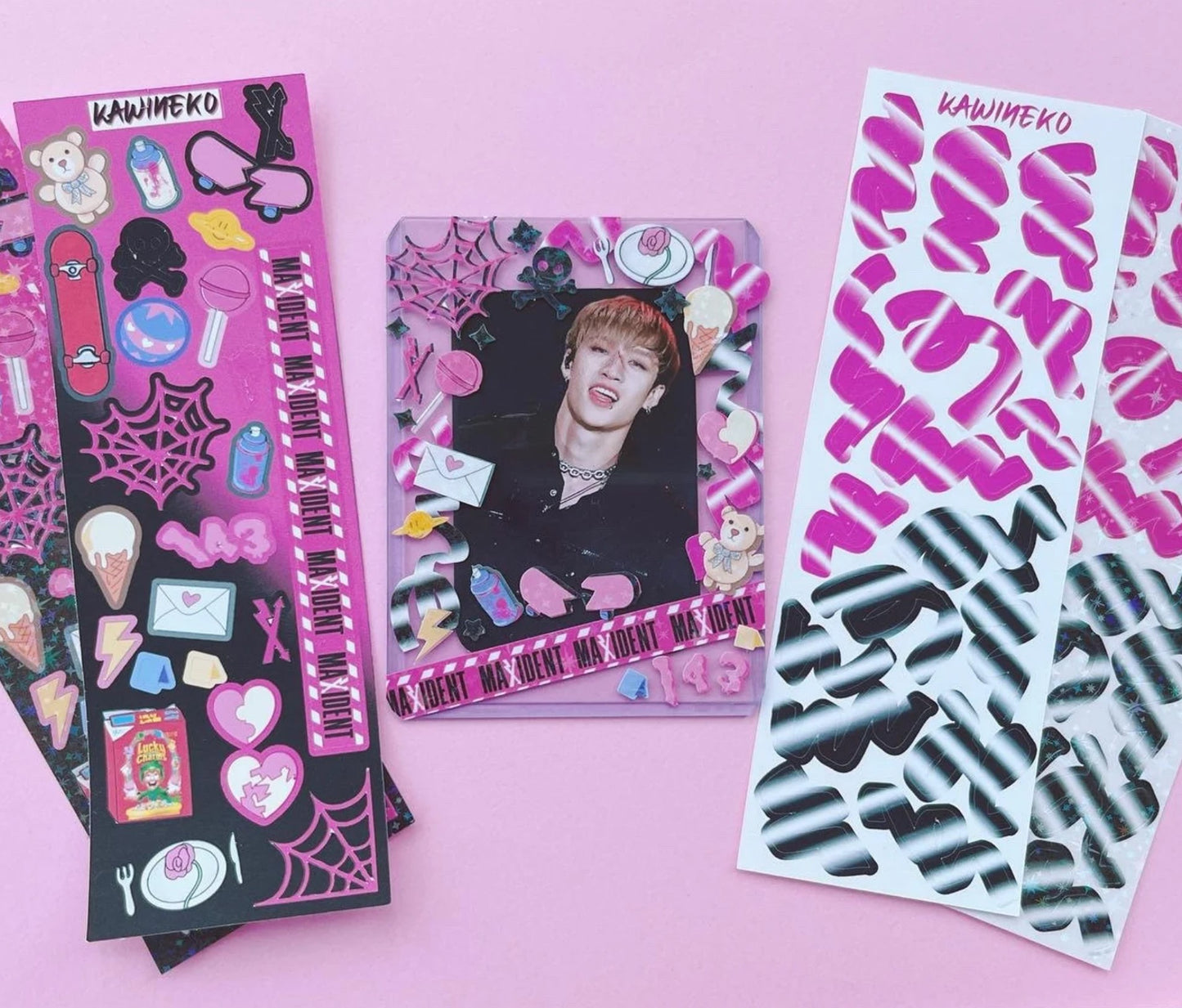 Comeback SKZ inspired maxident sticker sheets