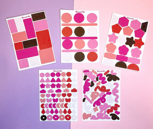 Ditto color palette deco sticker sheets