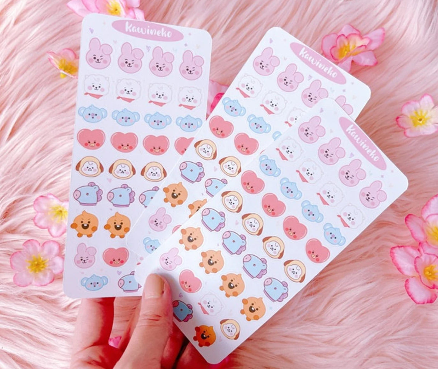 BT21 inpired stickers BTS little faces