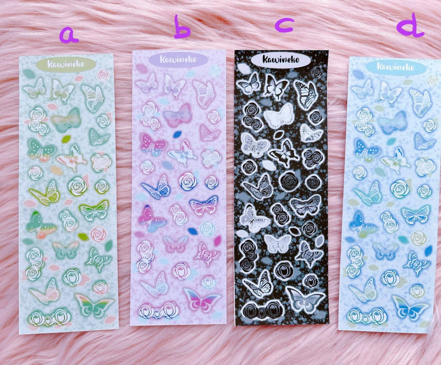 Butterflies and roses stickers