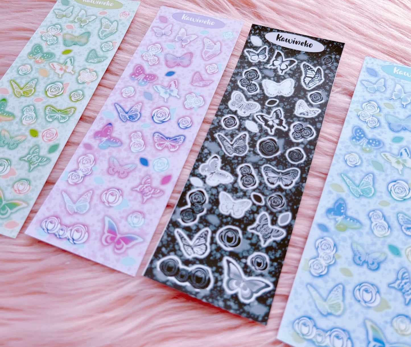 Butterflies and roses stickers