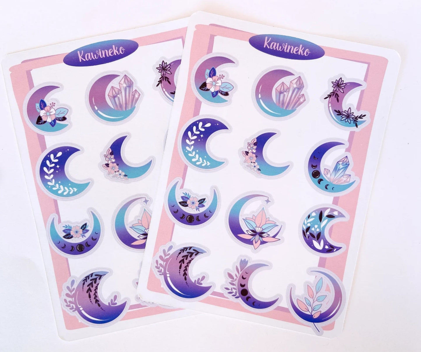 Magical moon sticker sheets