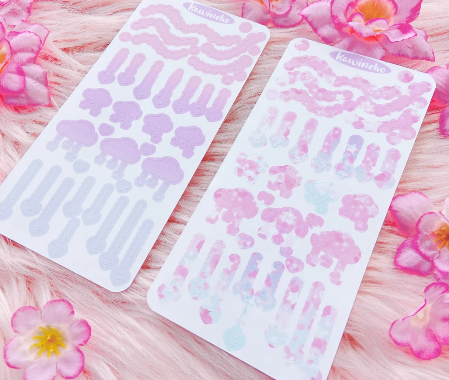 Fairy and pastel clouds and dropping chains stickers