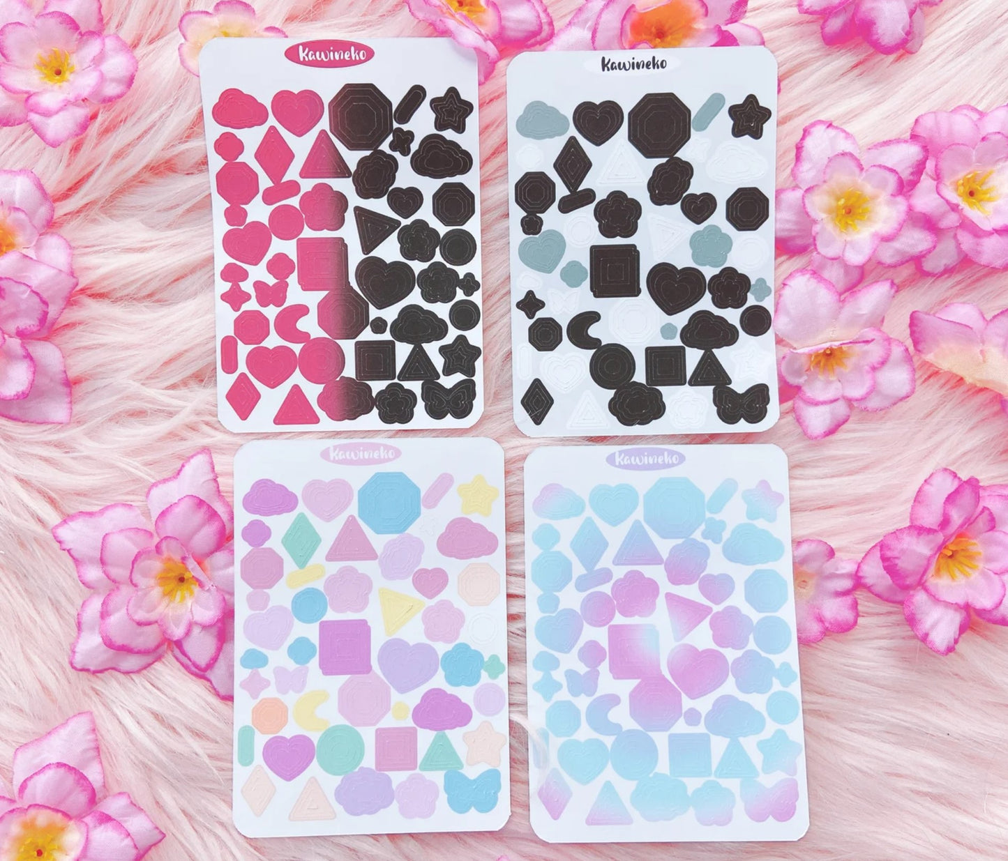 We never have enough of  little deco shapes stickers sheets